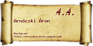 Arnóczki Áron névjegykártya